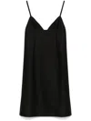 Jacquemus La Robe Camison Wool-blend Slip Dress In Black