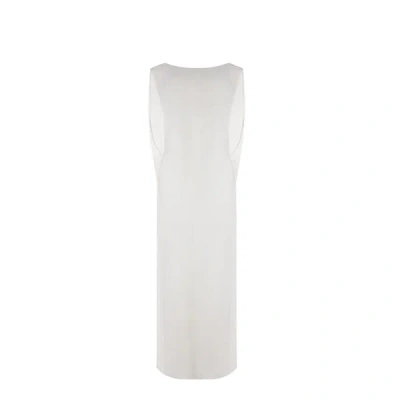 Jacquemus La Robe Capa Open Back Dress In White