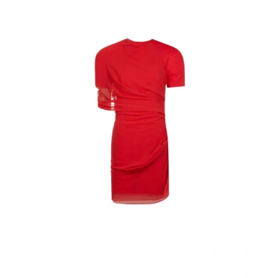 Jacquemus La Dressing Gown Castagna Dress In Red