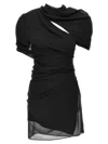 Jacquemus Castagna Gathered Draped Crepe Mini Dress