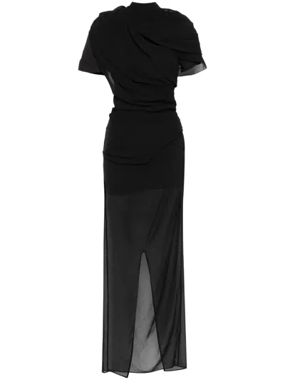 Jacquemus La Robe Castagna Maxi Dress In Black