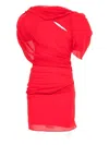 Jacquemus La Robe Castagna Mini Dress In Red
