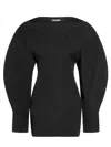 Jacquemus Shirt Dress Featuring Adjustable Belt In Black