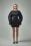 Jacquemus Shirt Dress Featuring Adjustable Belt In Black