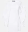 Jacquemus La Casaco Long Sleeve Cotton Shirtdress In White