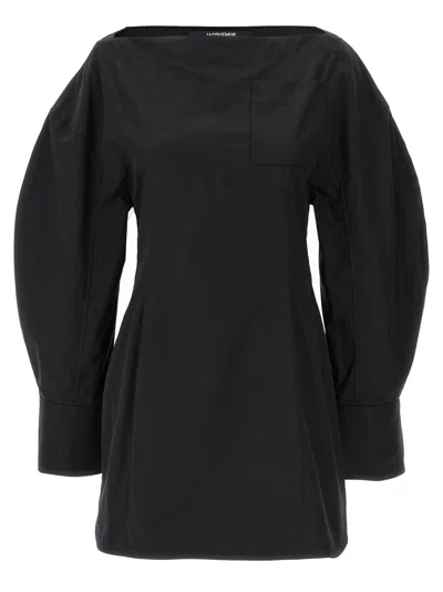 Jacquemus La Robe Chemise Casaco' Dress In Black