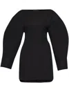 Jacquemus Shirt Dress Featuring Adjustable Belt In Black