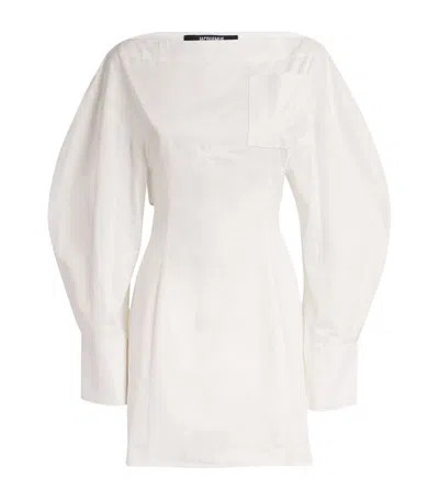 Jacquemus Women La Robe Chemise Casaco Dress In White