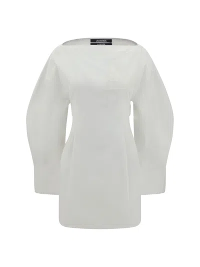 Jacquemus Women La Robe Chemise Casaco Dress In White