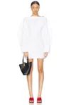 Jacquemus La Casaco Long Sleeve Cotton Shirtdress In White