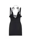 Jacquemus Ciceri Viscose Mini Dress In Black