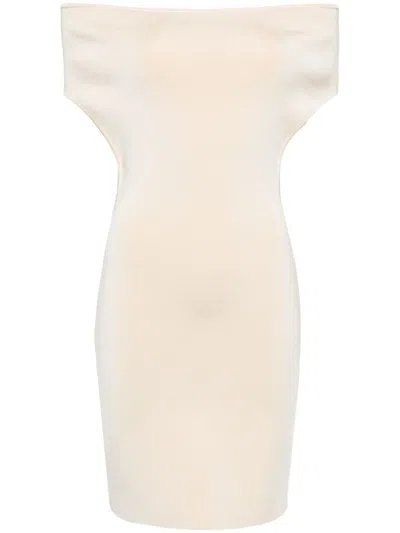 Jacquemus La Robe Cubista Minidress In Neutral