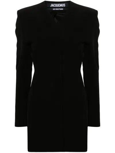 Jacquemus La Robe Cubo Blazer Minidress In Black