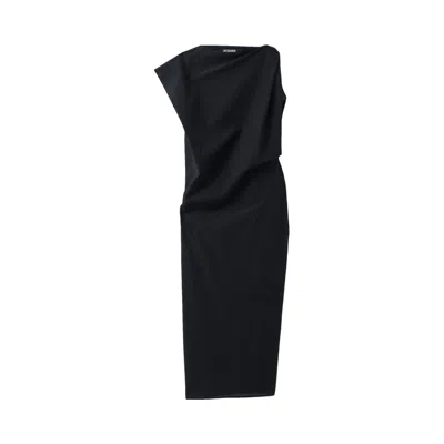 Pre-owned Jacquemus La Robe Drap 'black' | Women's Size 38