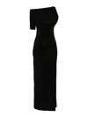 Jacquemus Jacq La Robe Drapead In Black