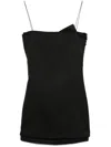 Jacquemus La Robe Mia Short Sleep Dress In Black