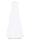 Jacquemus Knee Length Dress Flared Skirt In White