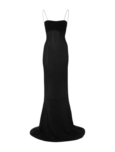 Jacquemus La Dressing Gown Fino In Black