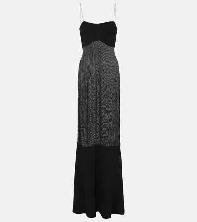 Jacquemus La Dressing Gown Fino Gown In Black