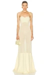 Jacquemus La Robe Fino In Light Yellow