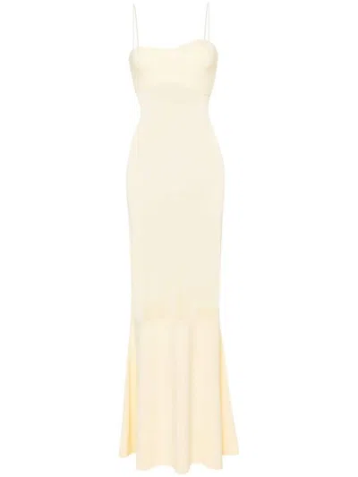 Jacquemus Strapped Maxi Dress In Yellow