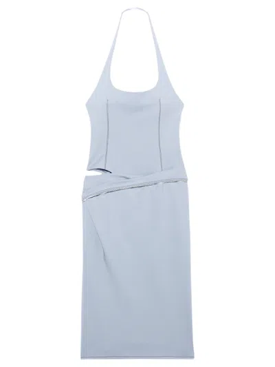 Jacquemus La Robe Hielo Halterneck Dress In Blue