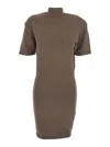 Jacquemus La Robe Maille Castagna In Brown