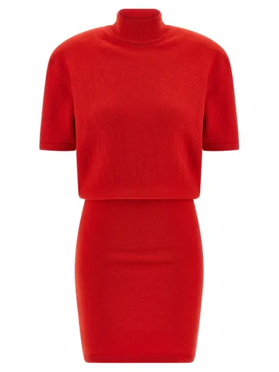 Jacquemus La Robe Maille Castagna Dress In Red