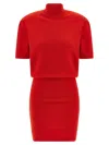 Jacquemus La Robe Maille Castagna Dress In Red
