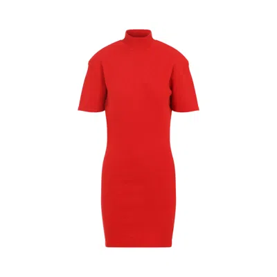 Jacquemus La Robe Maille Castagna In Red
