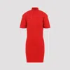 Jacquemus Womens Red La Robe Maille High-neck Wool Mini Dress In Red