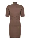 Jacquemus La Robe Maille Chestnut Dress In Brown