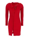 Jacquemus La Robe Maille Colin In Red