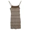 Jacquemus La Robe Maille Malha Mini Dress In Brown Viscose In Gray