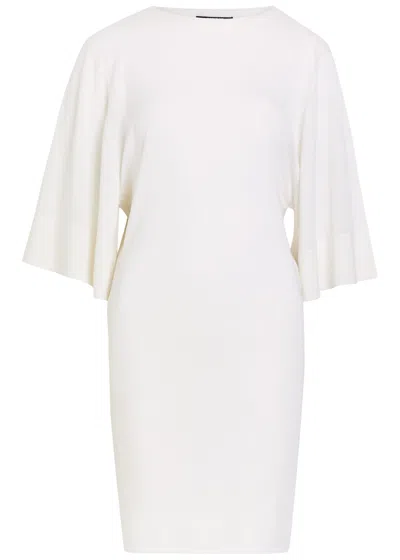 Jacquemus La Robe Maille Mananco Merino And Silk-blend Mini Dress In White