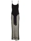 Jacquemus La Robe Maille Nodo Dresses Black In Black