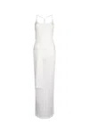 Jacquemus Off White The Maille Dress Knot In Offwhite