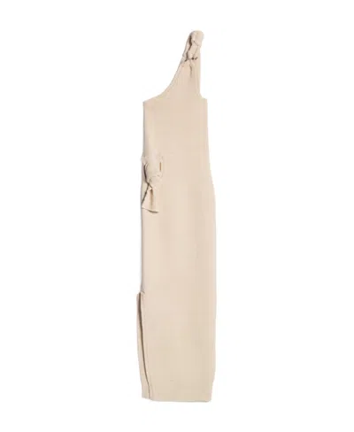 Jacquemus La Robe Maille Noued Dress In Nude