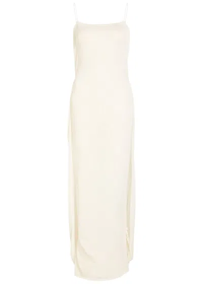 Jacquemus La Robe Maille Plumetis Mesh Maxi Dress In Pink