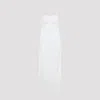 Jacquemus Off White La Robe Maille Plumetis Viscose Long Dress In White
