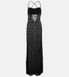 JACQUEMUS LA ROBE MAILLE PUNTINI POLKA-DOT MESH GOWN