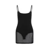 Jacquemus Black La Casa 'la Robe Maille Roupao' Minidress In Black