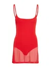 Jacquemus La Robe Maille Roupao In Red