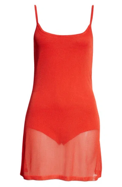 Jacquemus La Robe Maille Minidress In Red