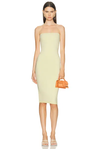 Jacquemus La Robe Maille Sera In Yellow