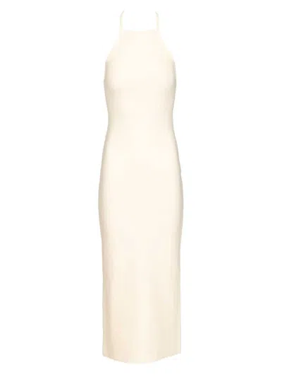 Jacquemus La Robe Maille Tablier Dresses White