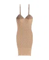 Jacquemus La Robe Maille Tecido Dress In Nude