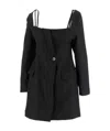Jacquemus La Robe Maniu Sq Nk Ls Flap Pc In Black
