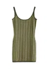 Jacquemus La Robe Marino Patterned Knitted Mini Dress In Black