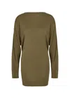Jacquemus The Mistral Open-back Draped Jersey Mini Dress In Brown